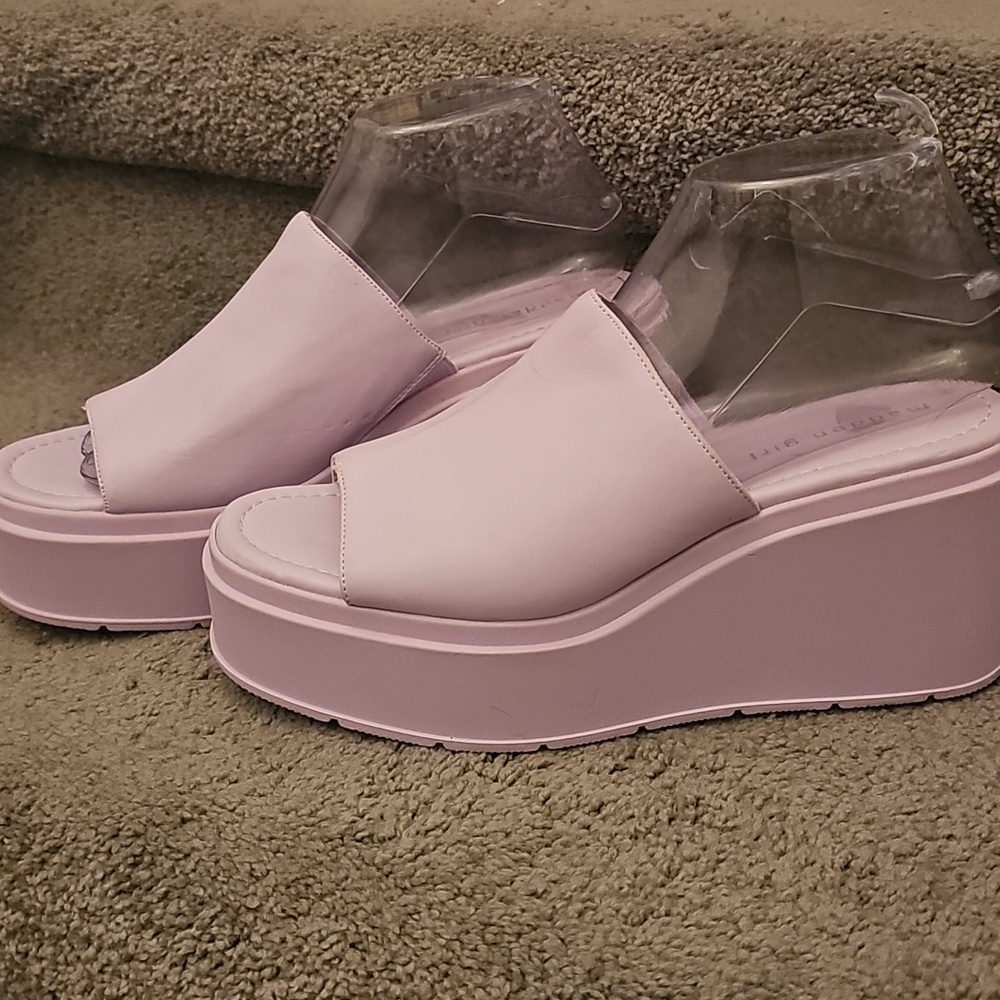 L WIndii Wedge Madden Girl Lilac Lavender Purple - Picture 8 of 11